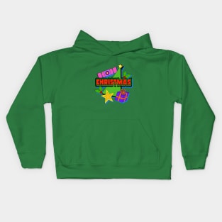 Christmas Tree, Cracker, Holly and Gifts Kids Hoodie